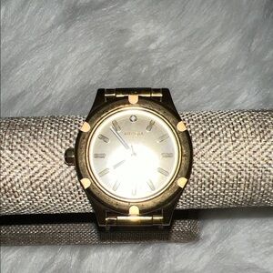 Nixon Gold Watch with Champagne Dial